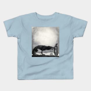 Tyr and Fenrir - John Bauer Kids T-Shirt